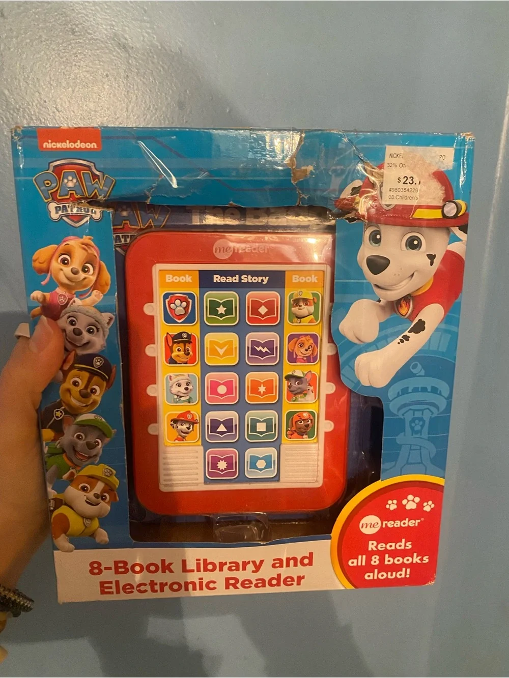PAW Patrol Electronic Reader and 8-Book Library - New in box